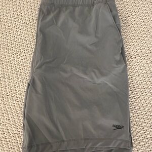 Speedo Gray Swim Trunk